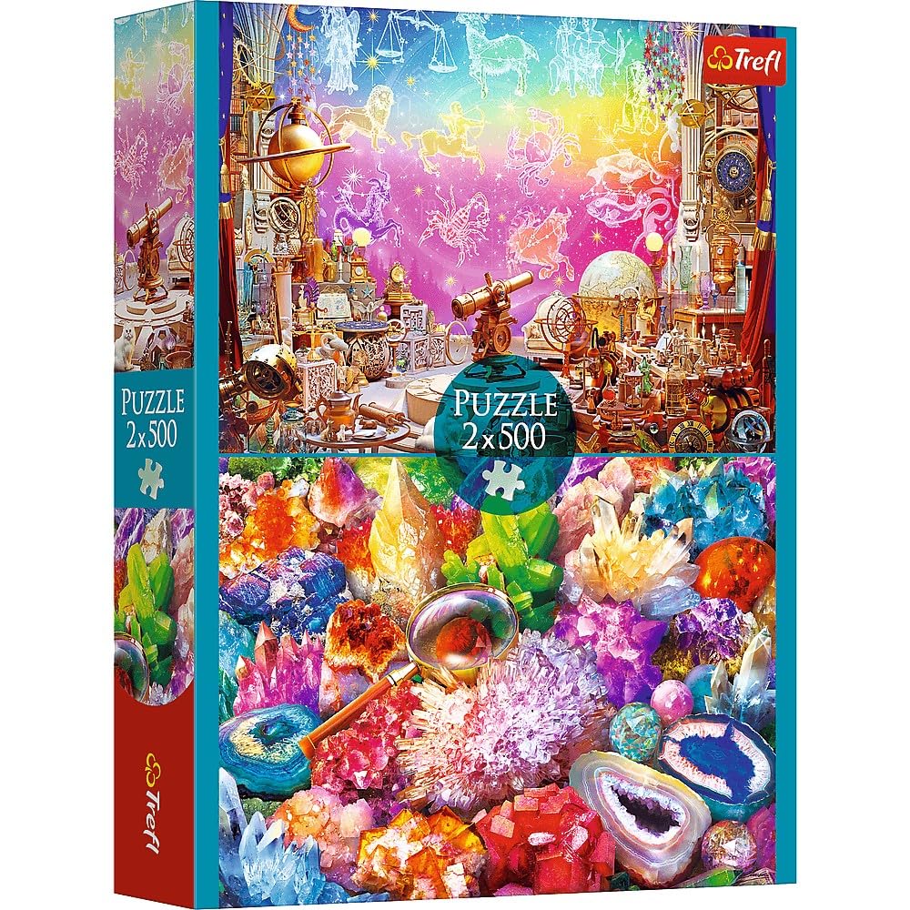 Amazon.com: Trefl - 2-in-1 Puzzles - 2 x 500 Pieces - Set of Two